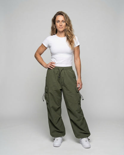Damen Leicht Cargo Hose Weite Passform