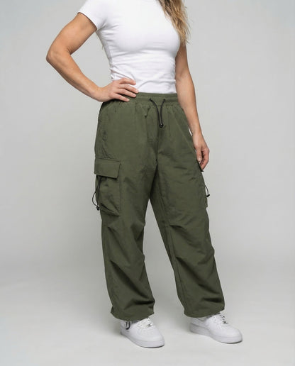 Damen Leicht Cargo Hose Weite Passform