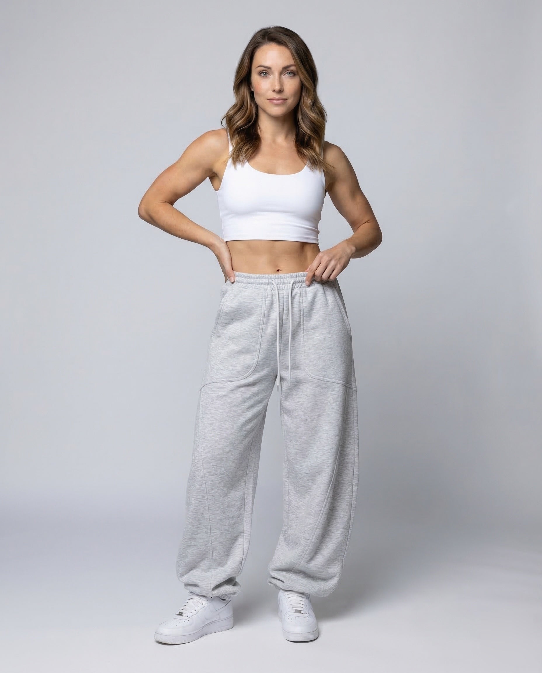 Damen Sweathose Ultraweit Schwarz - Eveloria