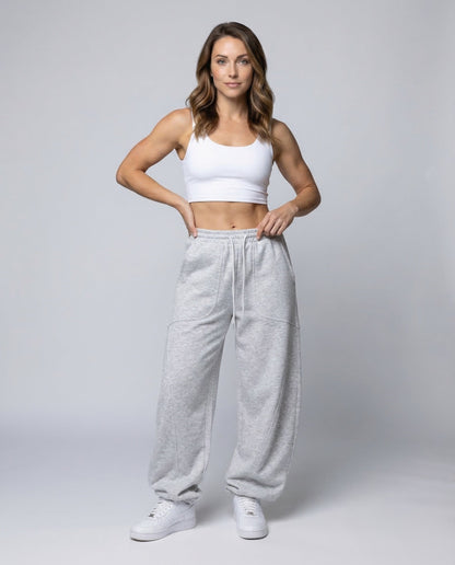 Damen Sweathose Ultraweit Schwarz - Eveloria
