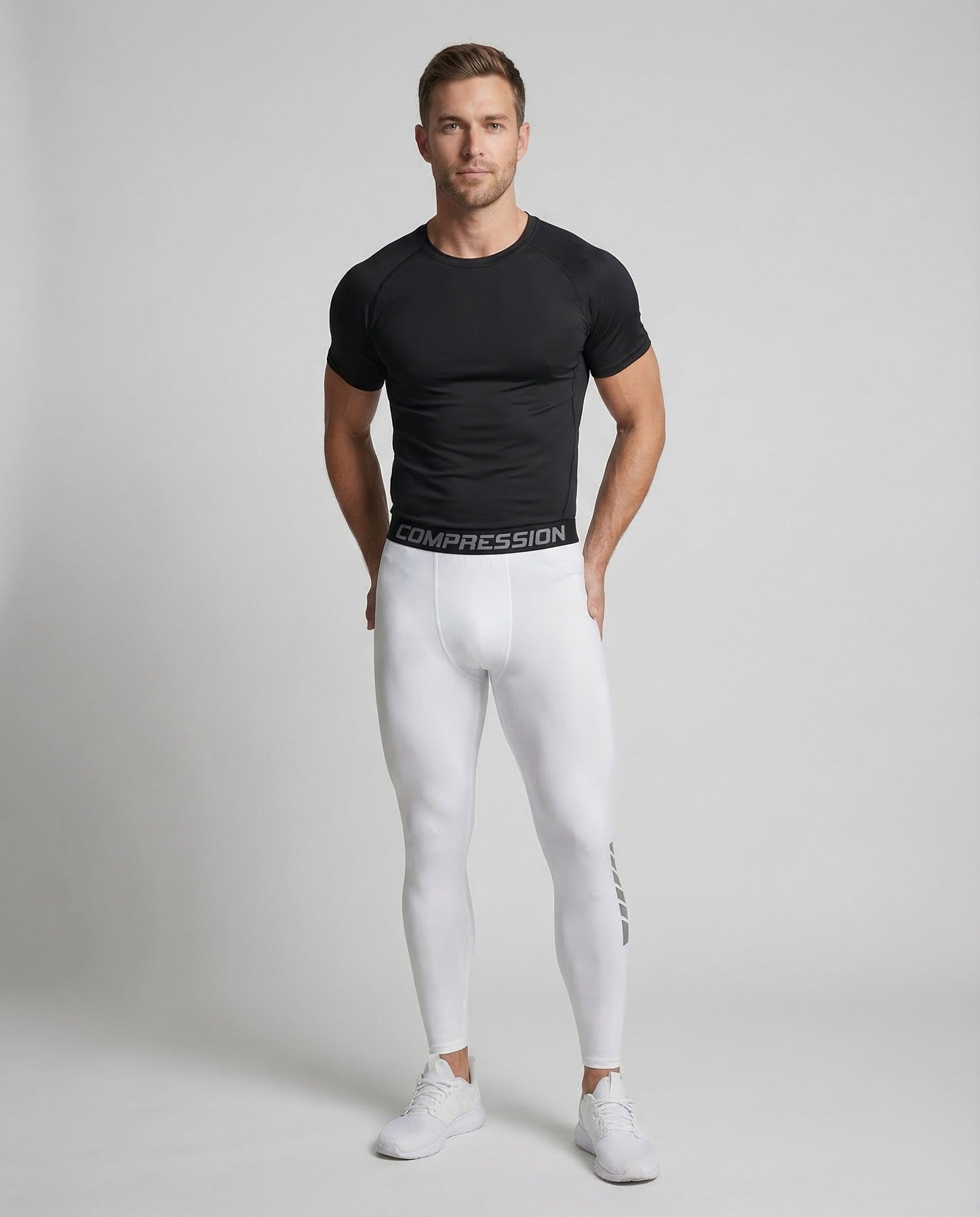Herren Kompressionsleggings Capri - Eveloria