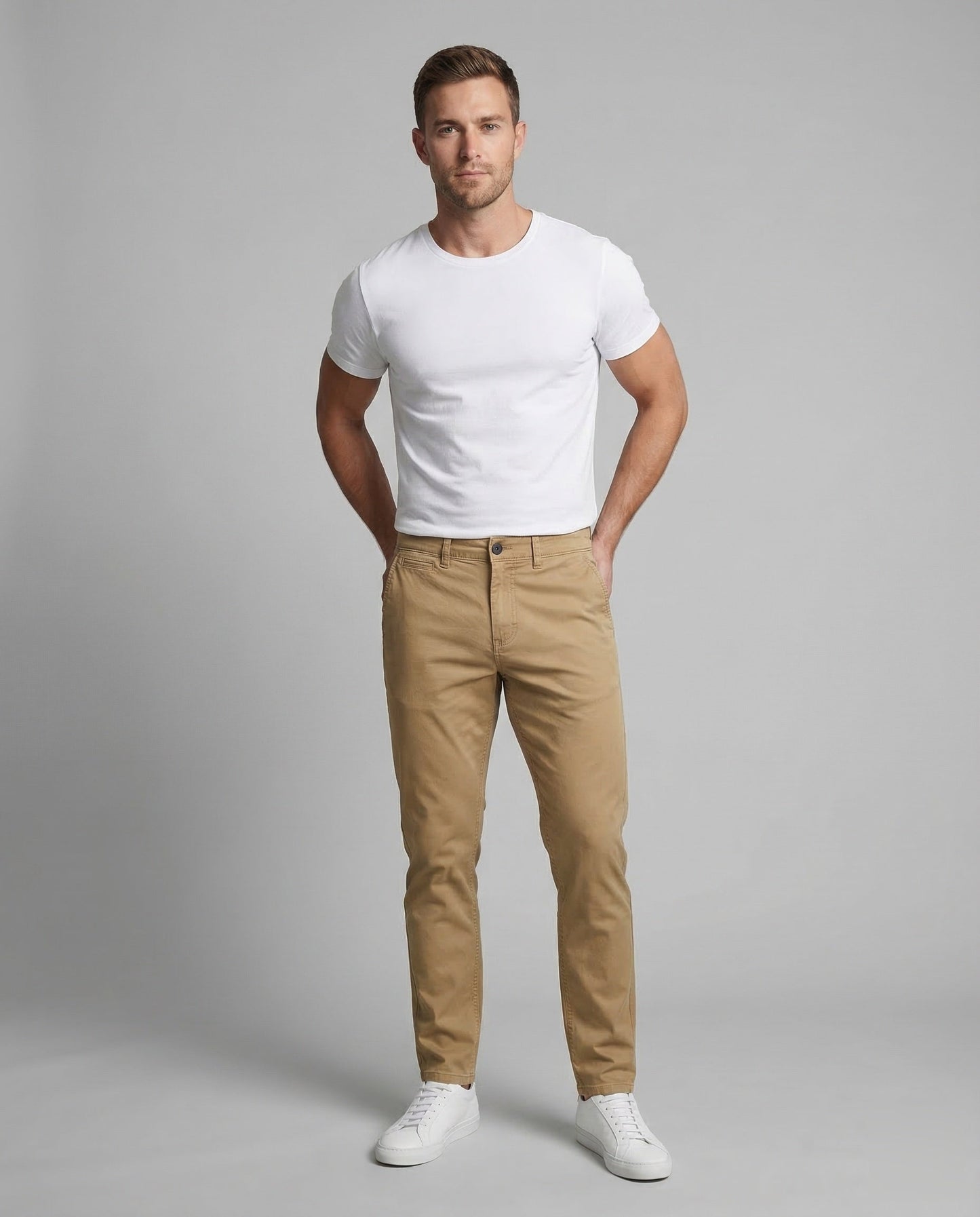 Herren Chino Tapered Hose Baumwolle - Eveloria