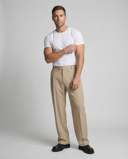 Herren Bundfaltenhose Weitbein - Eveloria