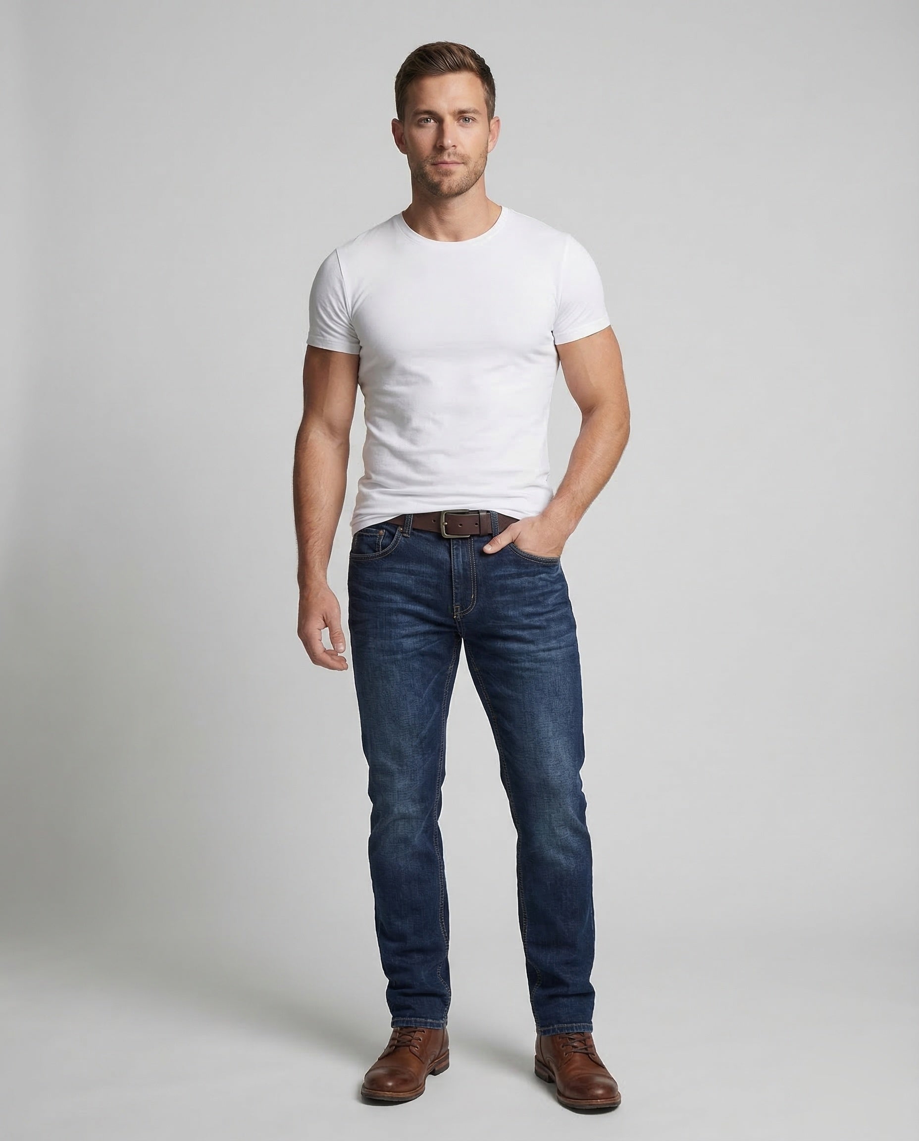 Herren Slim-Fit Jeans Stretch - Eveloria