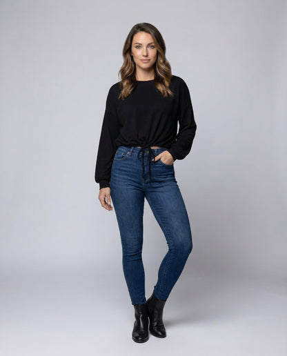 Damen Crop Ballonärmel - Eveloria