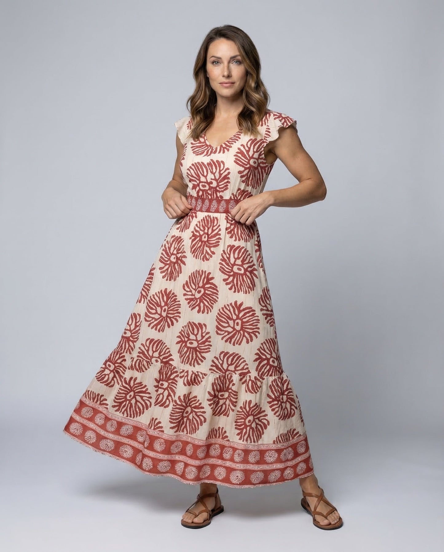 Damen Maxikleid Boho Stil - Eveloria