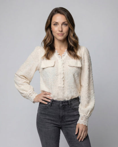 Damen Strickcardigan V-Ausschnitt - Eveloria