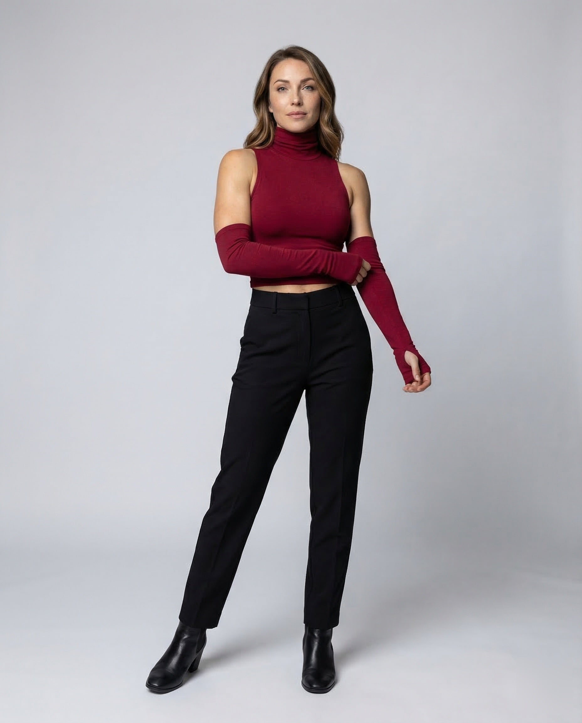Damen Cropped Rollkragen - Eveloria