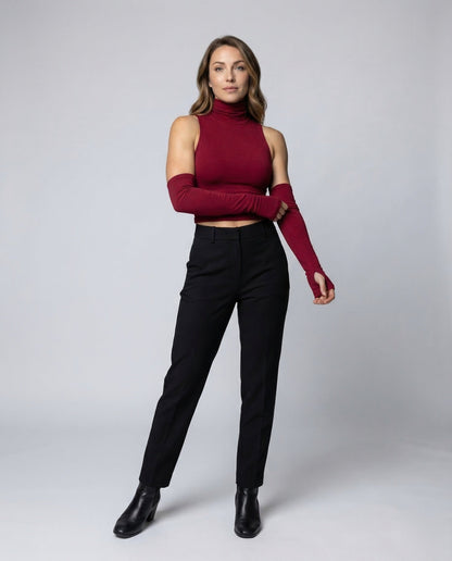 Damen Cropped Rollkragen - Eveloria