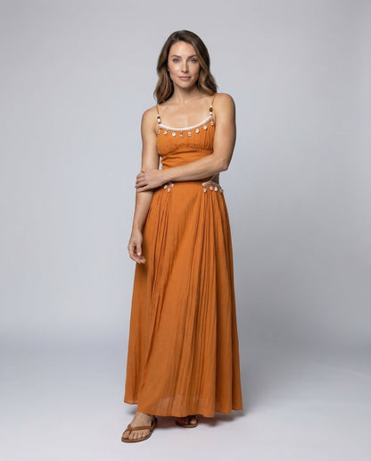 Damen Maxikleid Spaghettiträger - Eveloria