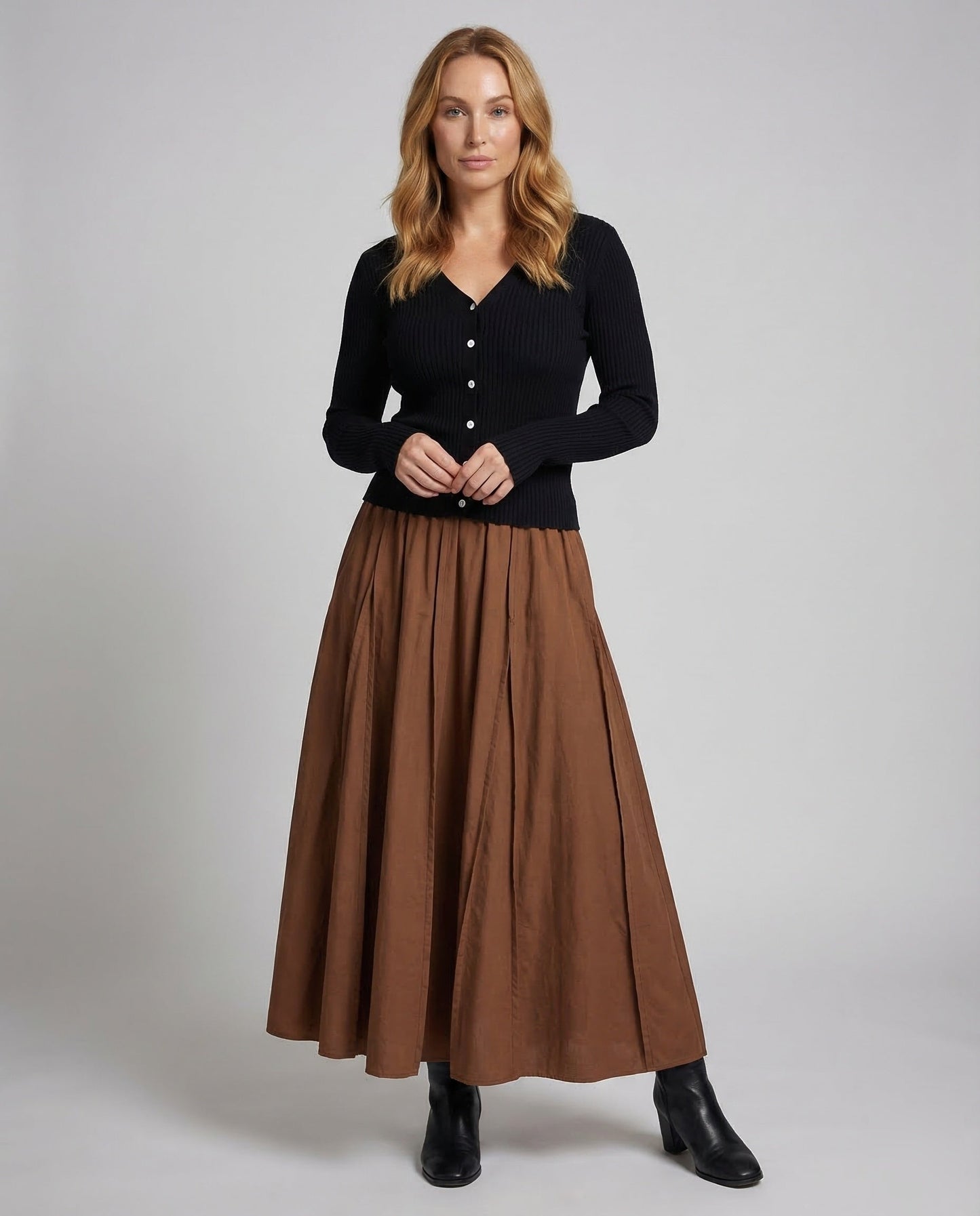 Damen Maxirock Weites Volumen - Eveloria