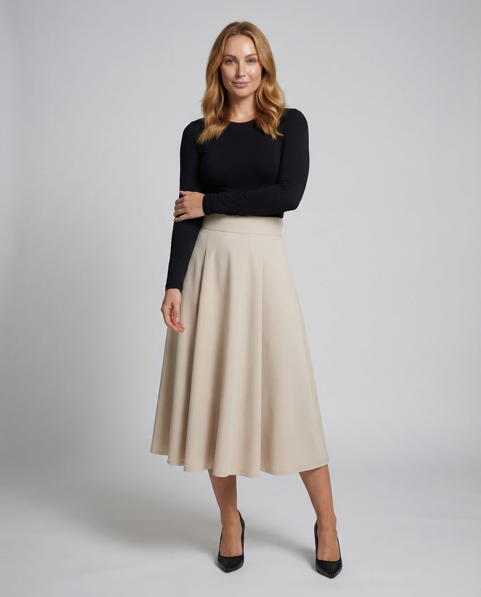 Damen Maxirock A-Linie Elegant - Eveloria