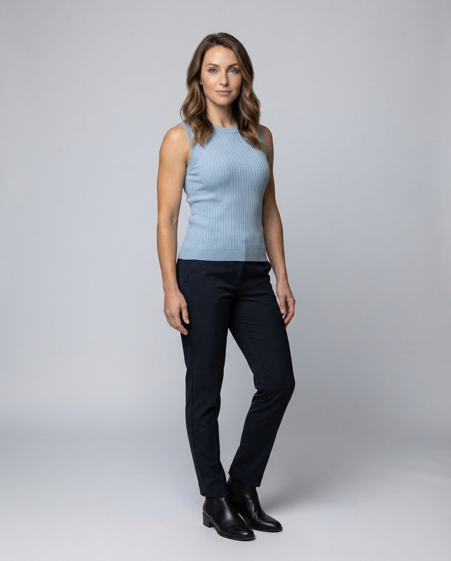Damen Ärmellose Strickbluse - Eveloria