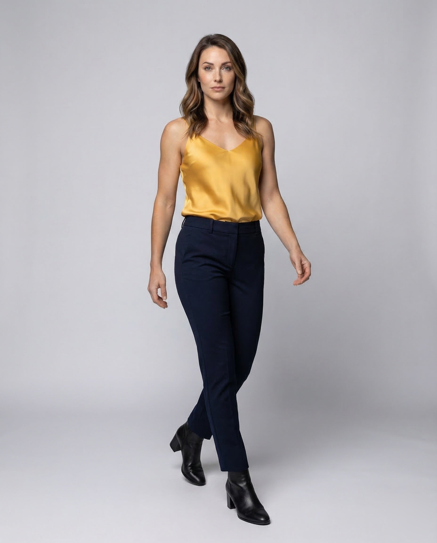 Damen Camisole Spaghettiträger Satin - Eveloria