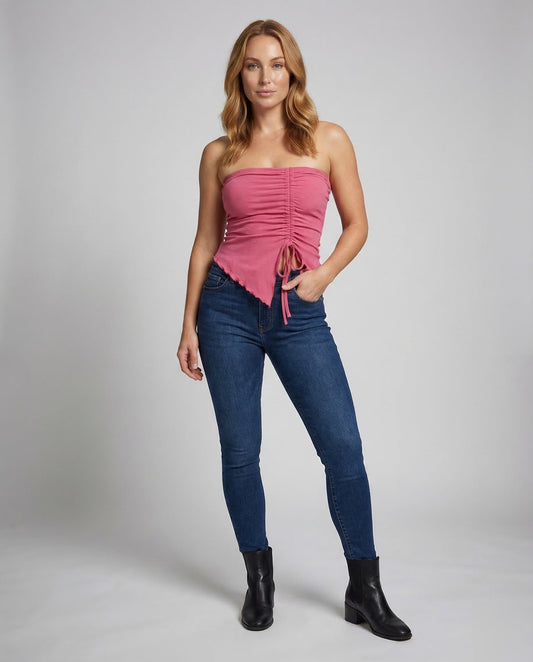 Damen Asymmetrisches Bandeau- - Eveloria