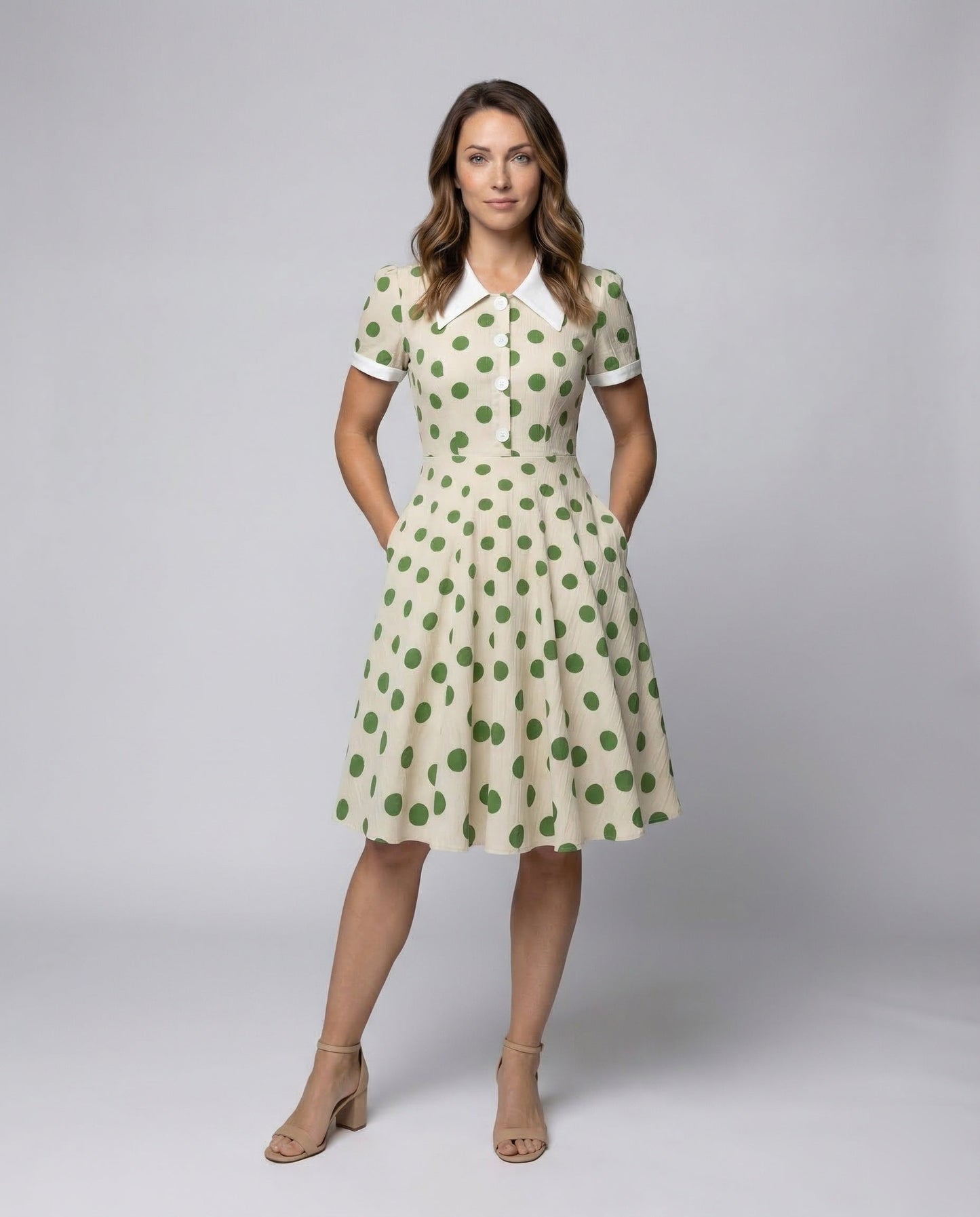 Damen Vintage Tellerrockkleid - Eveloria