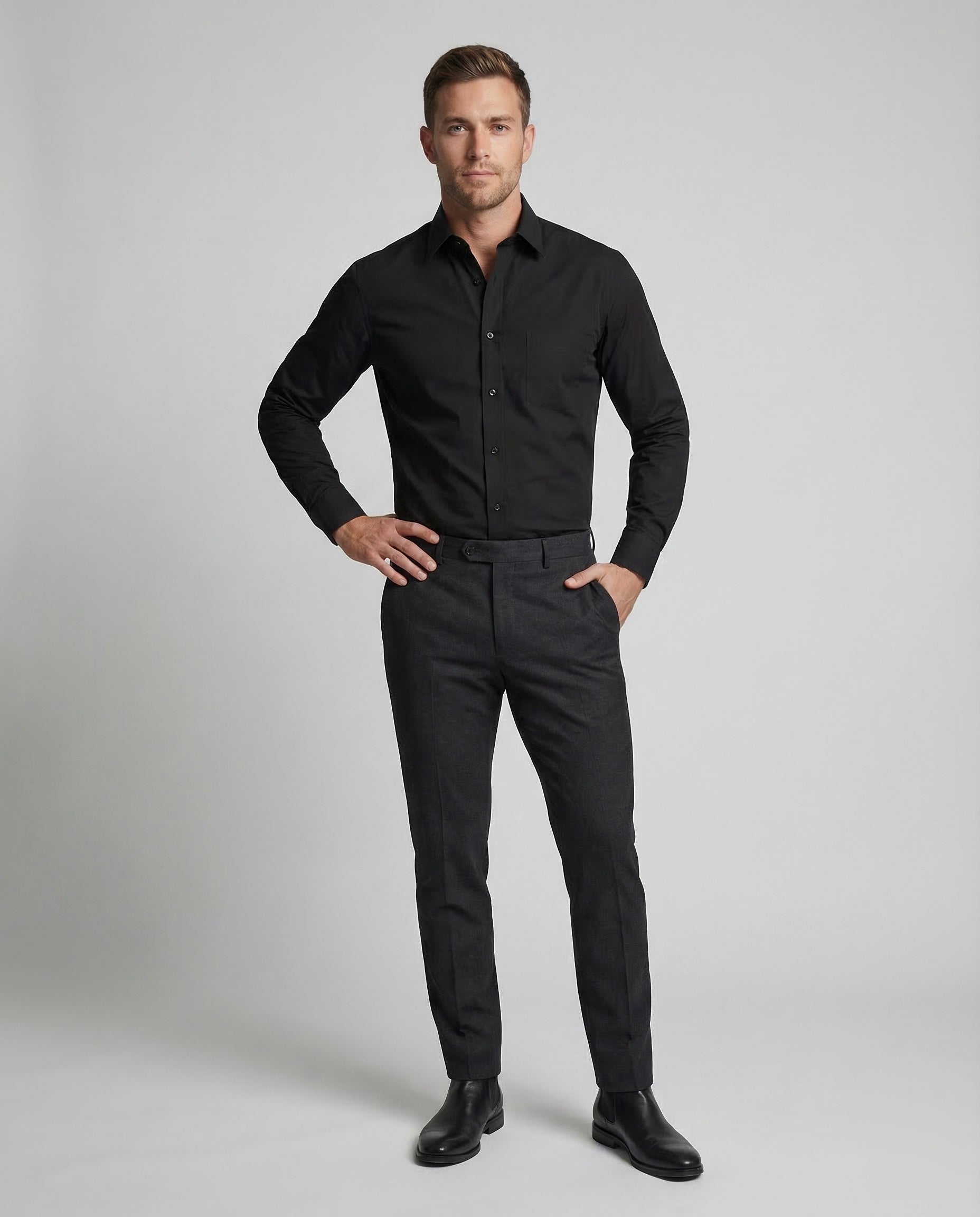 Herren Business Hemd aus Stretch-Material - Eveloria