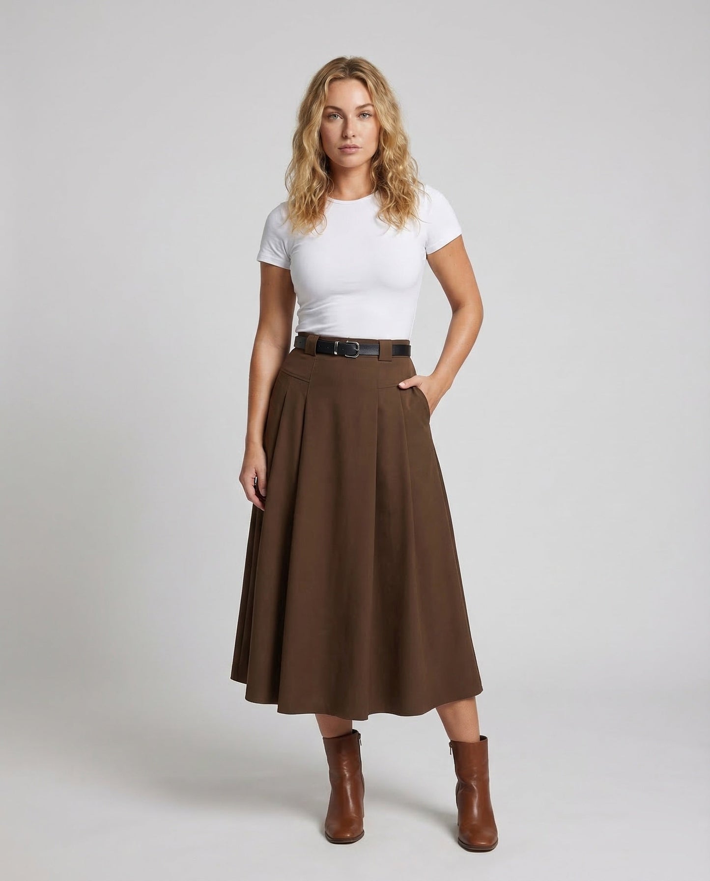 Damen High Waist Keilrock - Eveloria