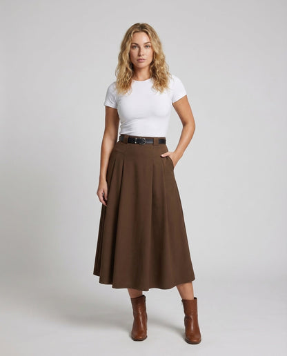Damen High Waist Keilrock - Eveloria