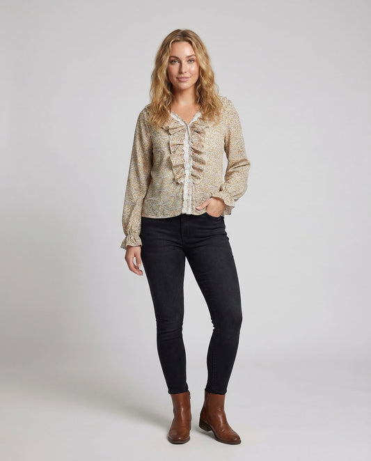 Damen Landhausbluse aus Spitze - Eveloria
