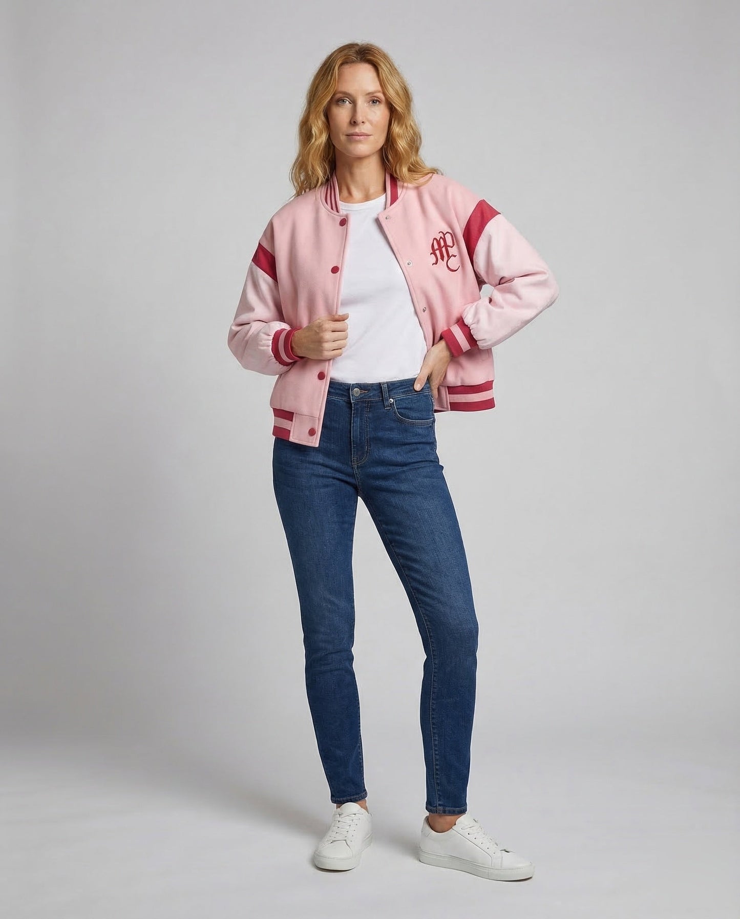 Damen Varsity Jacke College Style Logo - Eveloria