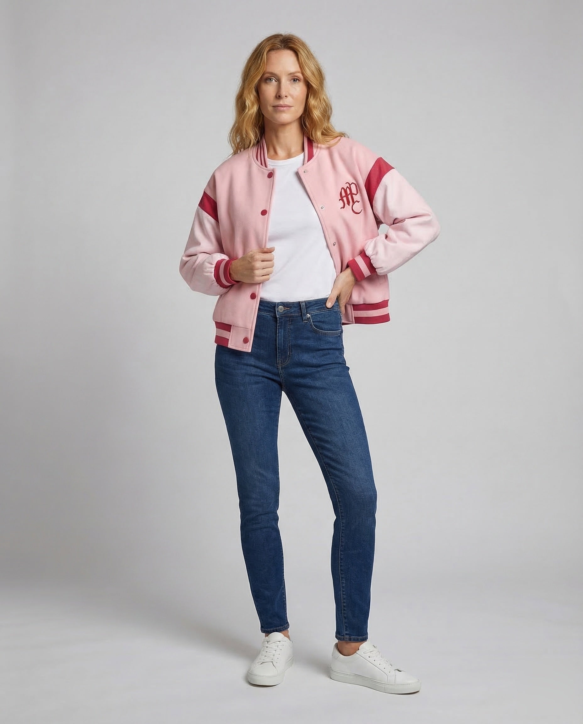 Damen Varsity Jacke College Style Logo - Eveloria