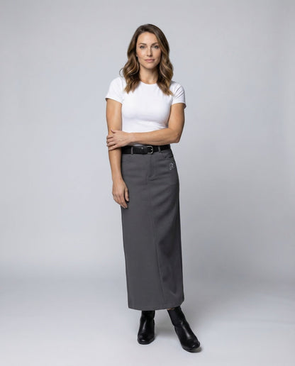 Damen Maxirock mit Gürtel und Taschen - Eveloria