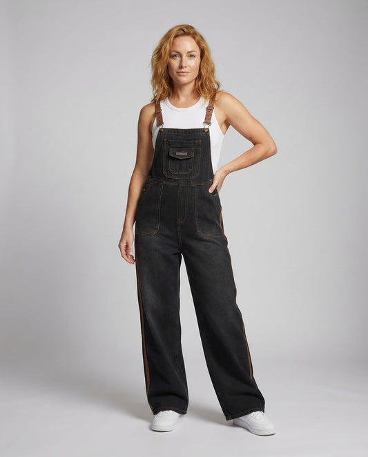 Damen Cargo-Jeans Latzhose - Eveloria