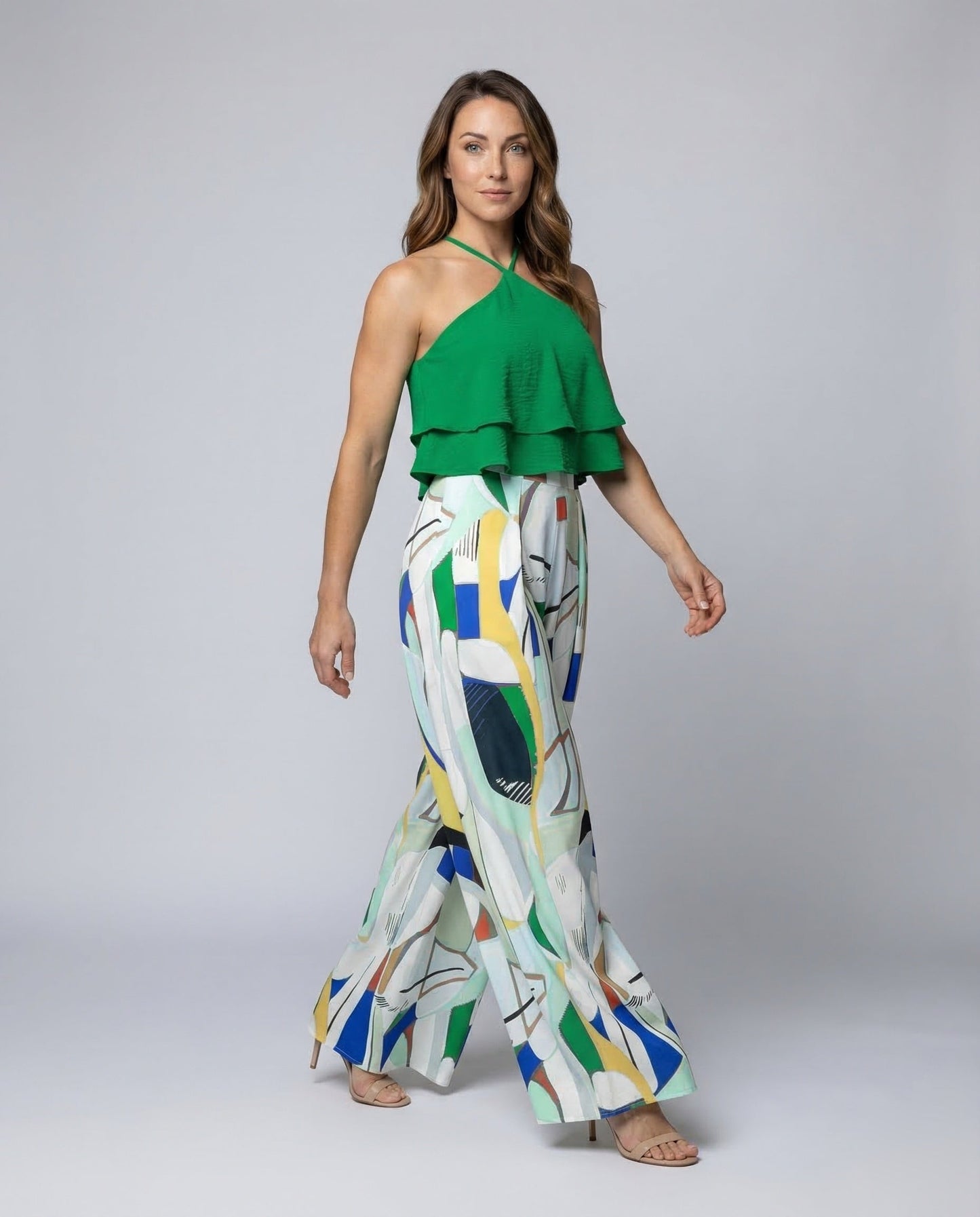Damen Halterneck Set mit Maxirock - Eveloria