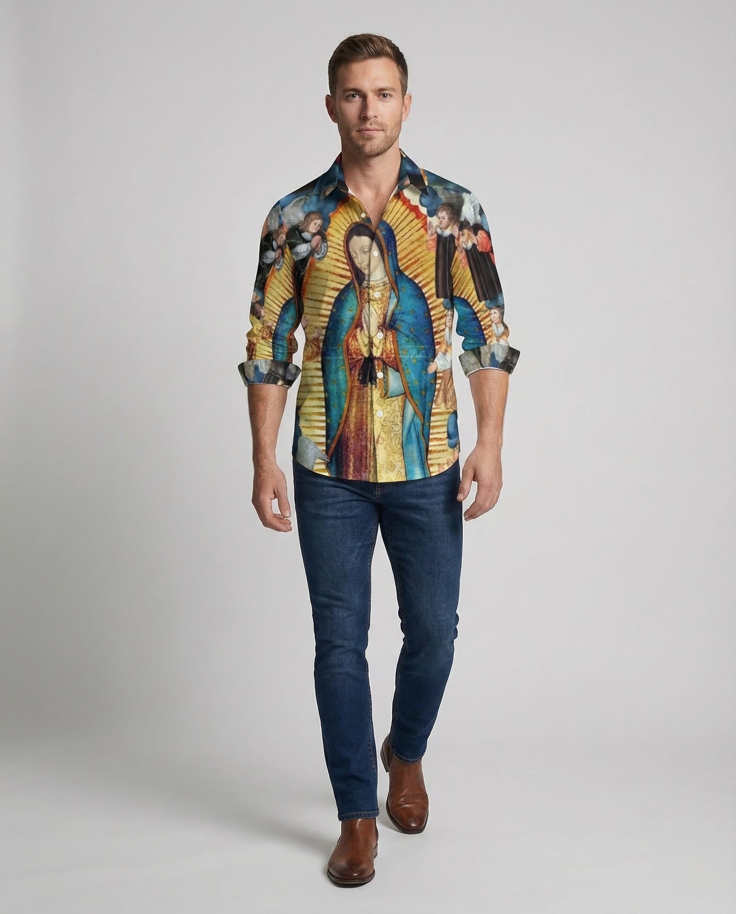 Herren Hemd mit Print-Motiv - Eveloria