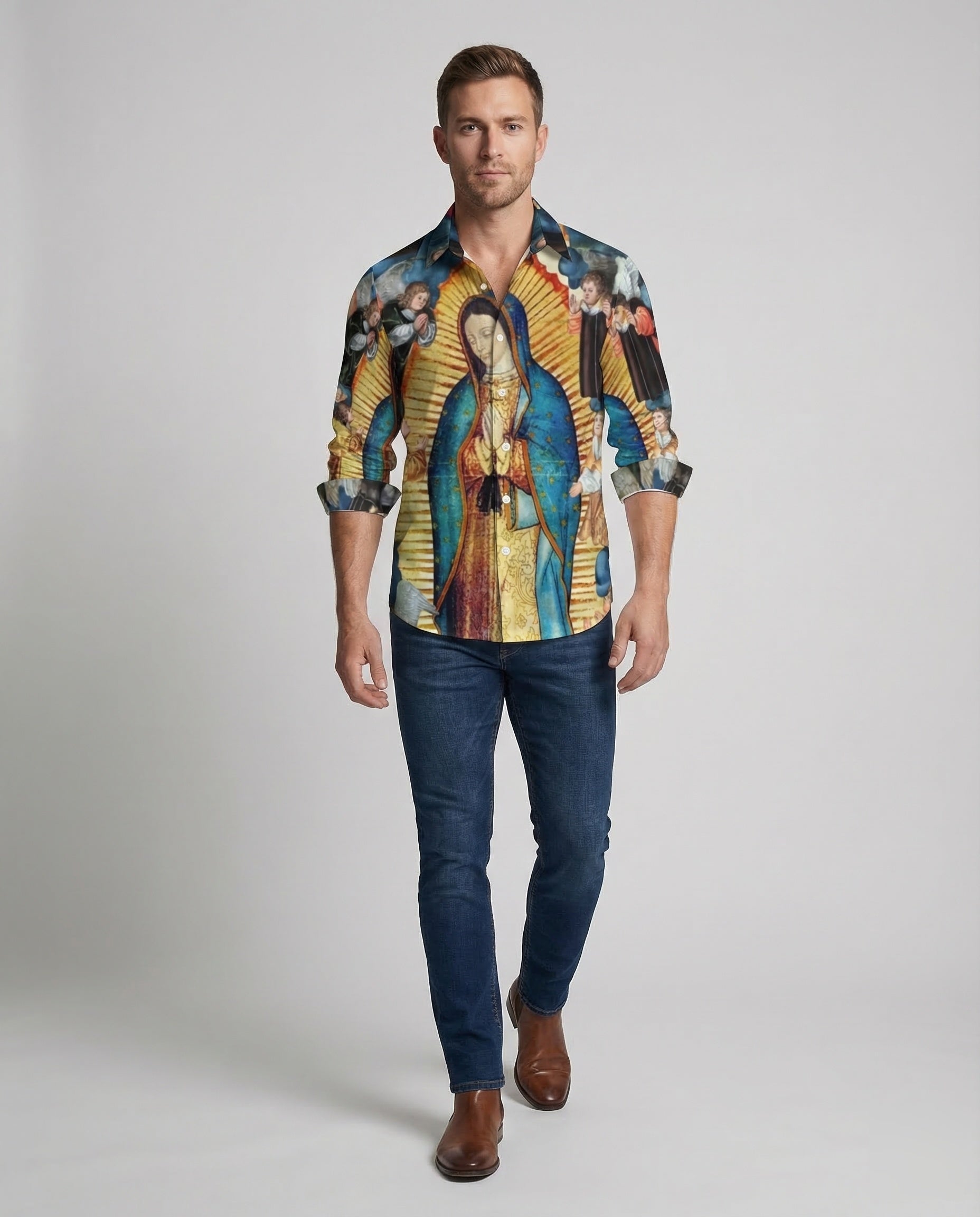Herren Hemd mit Print-Motiv - Eveloria