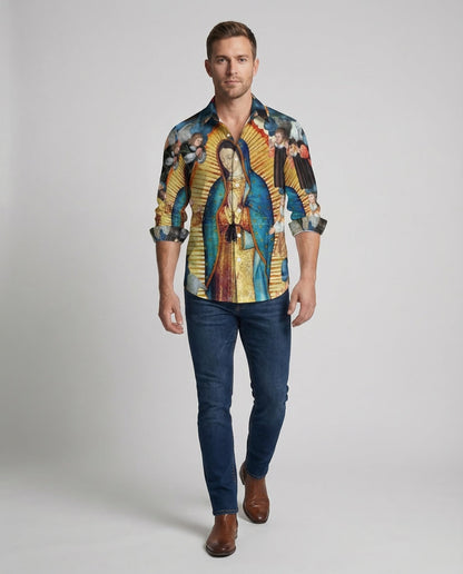 Herren Hemd mit Print-Motiv - Eveloria