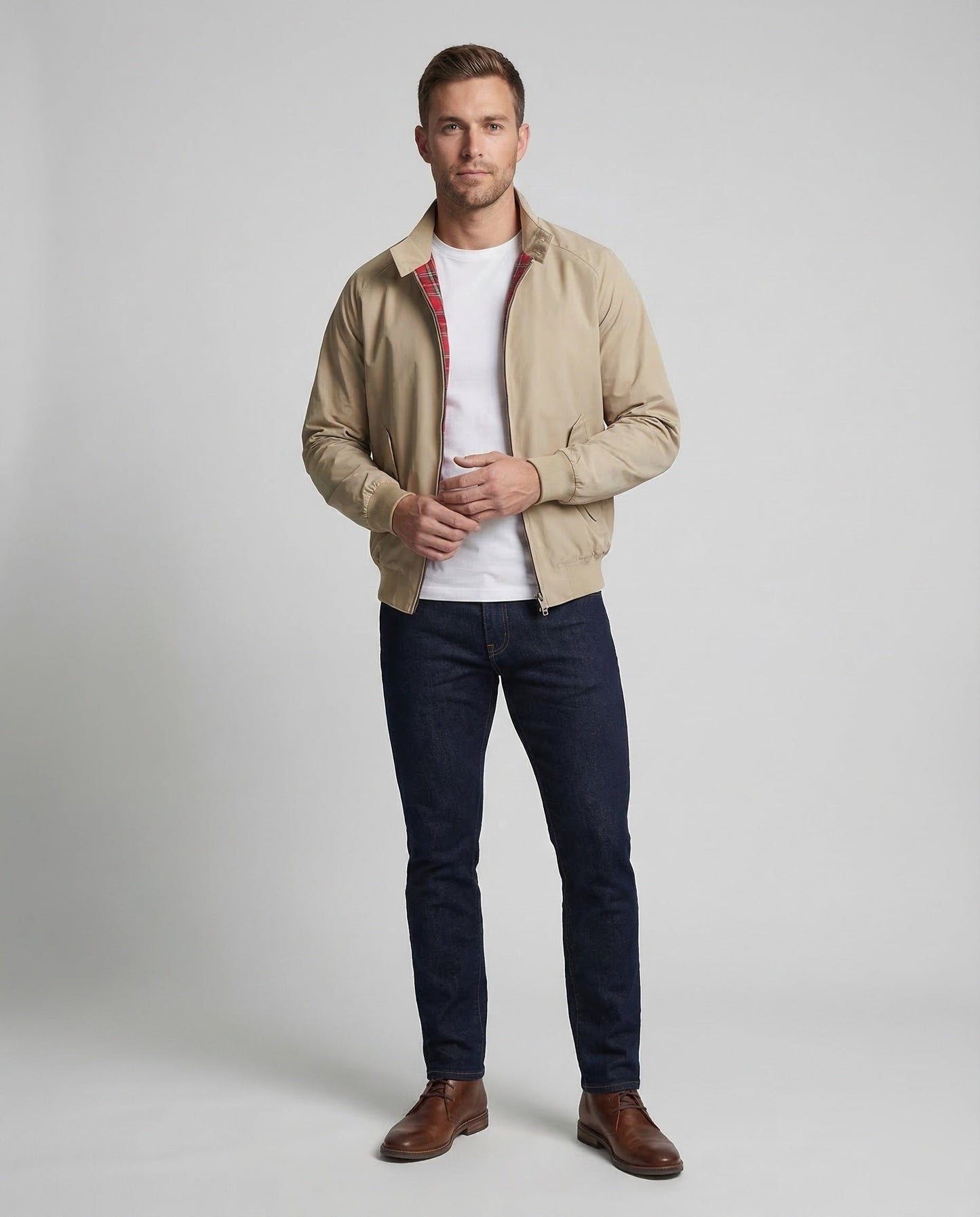 Herren Harringtonjacke Winddicht - Eveloria