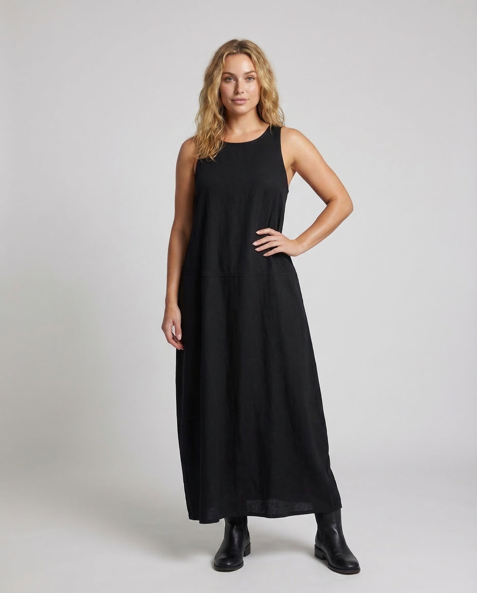 Damen Ärmelloses Maxikleid A-Linie - Eveloria