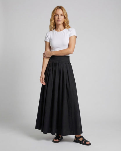 Damen Maxi Tellerrock Faltenrock - Eveloria