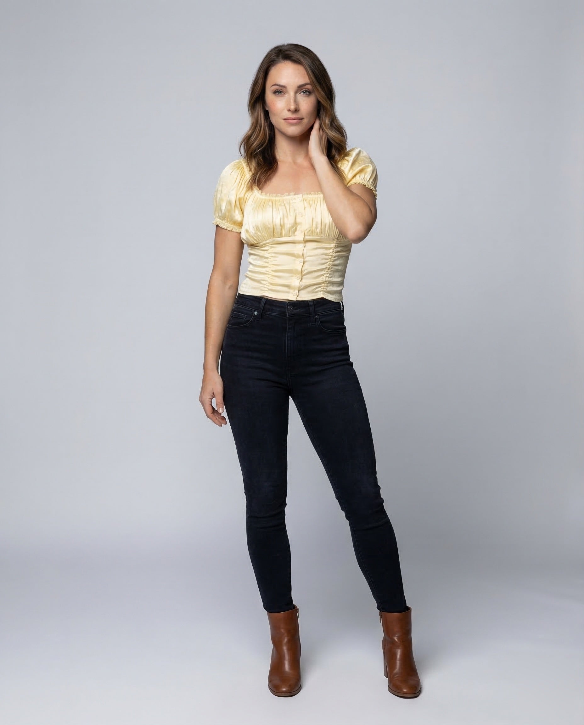 Damen Satin Corset Oberteil - Eveloria