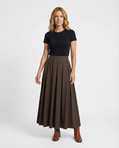 Damen Maxirock mit Lagen und Schlitz - Eveloria