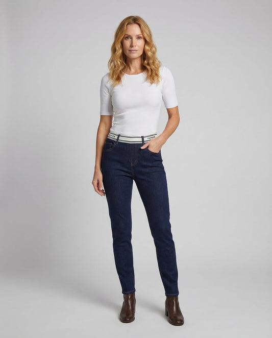 Damen Slimfit Jeans Hochtailliert - Eveloria