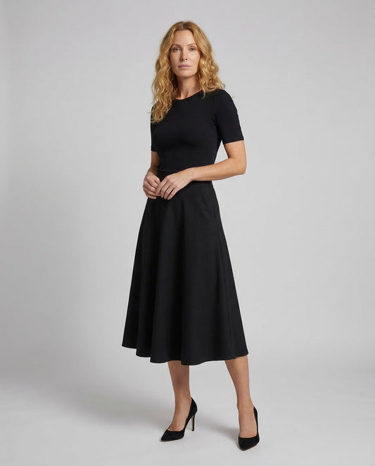 Damen A-Linie Midirock - Eveloria