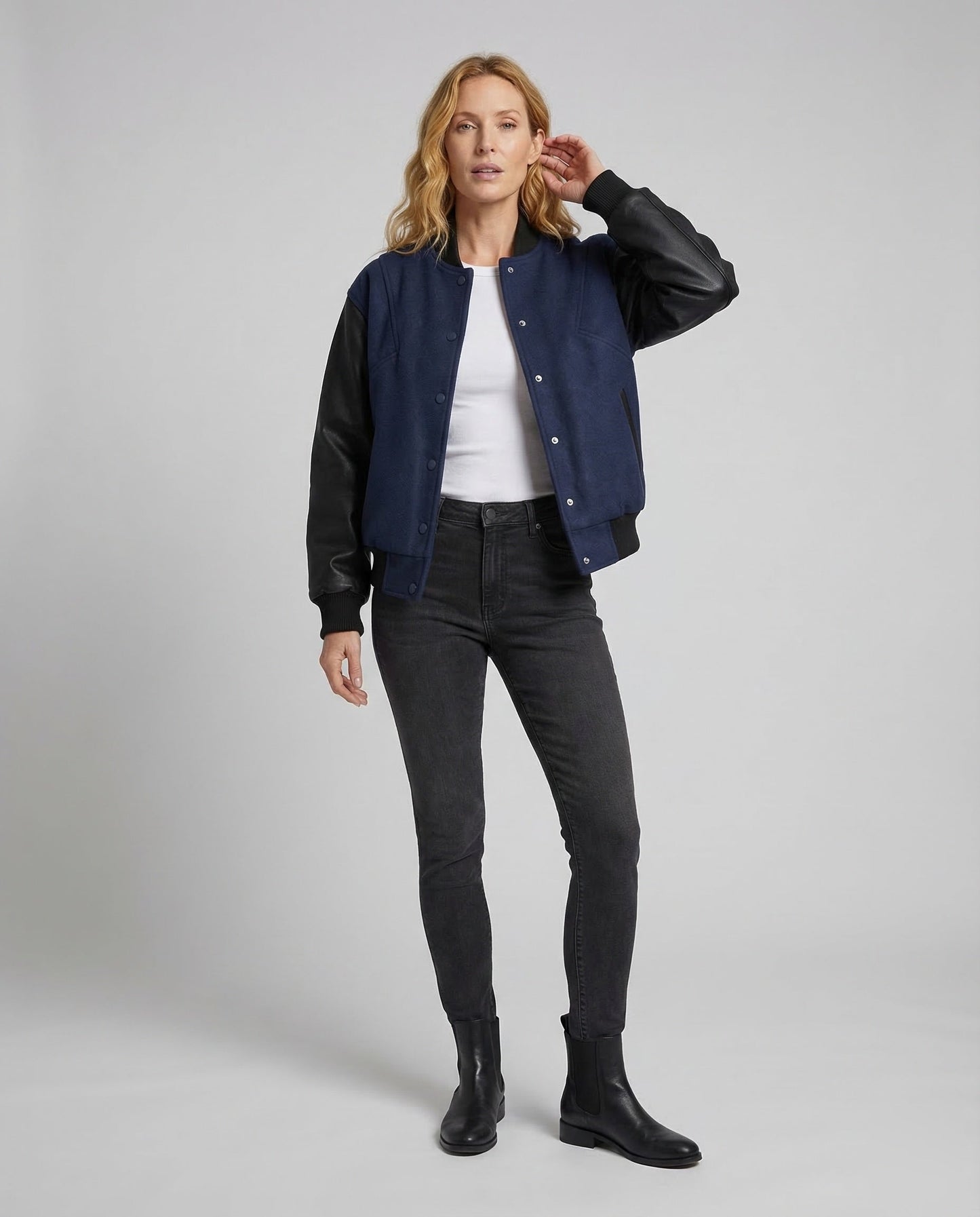 Damen Oversize Varsity Jacke - Eveloria