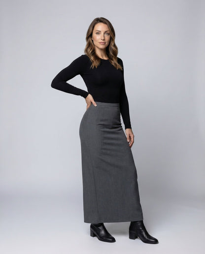 Damen Maxirock Mit Schlitz - Eveloria