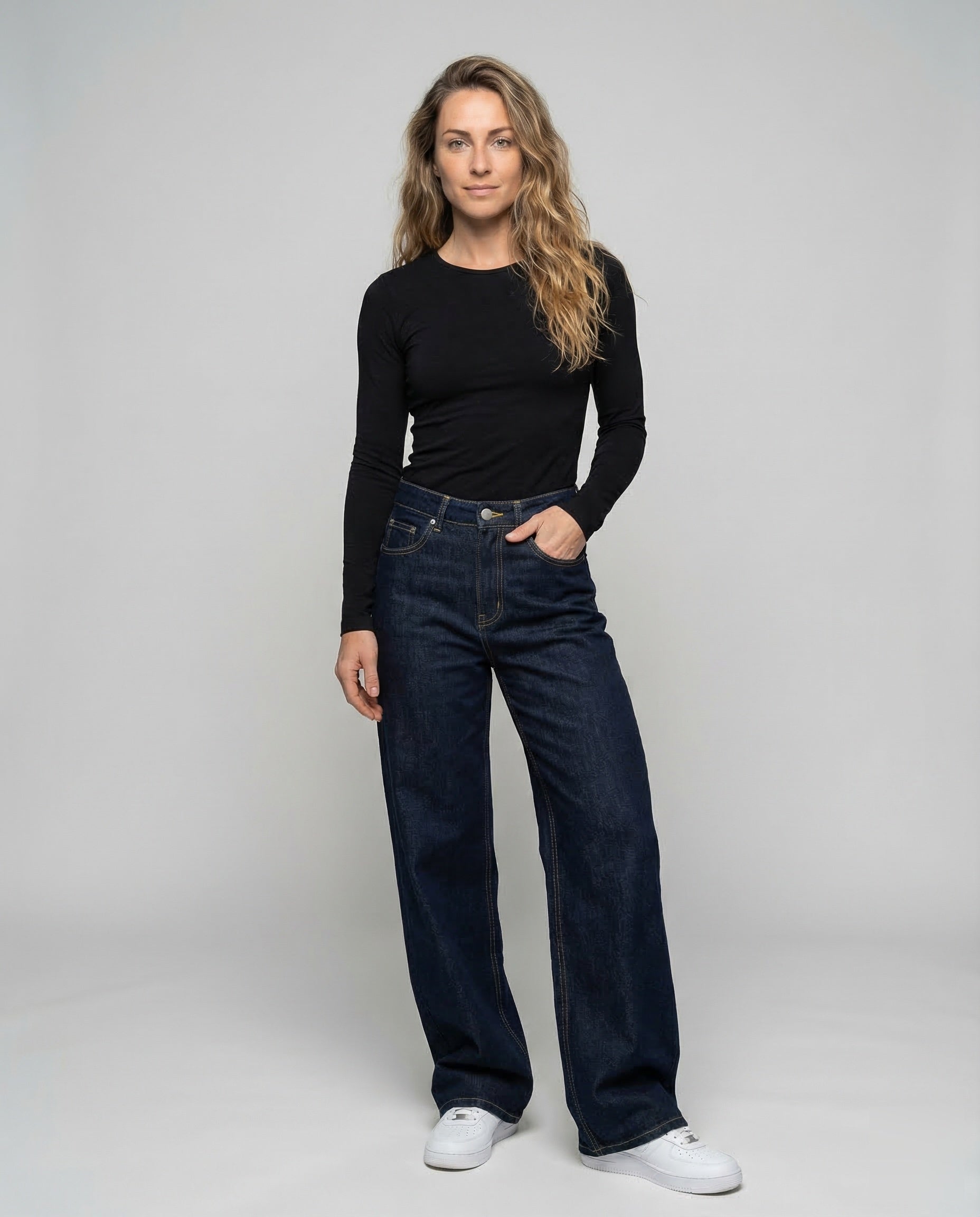 Damen Ultraweite Jeanshose - Eveloria