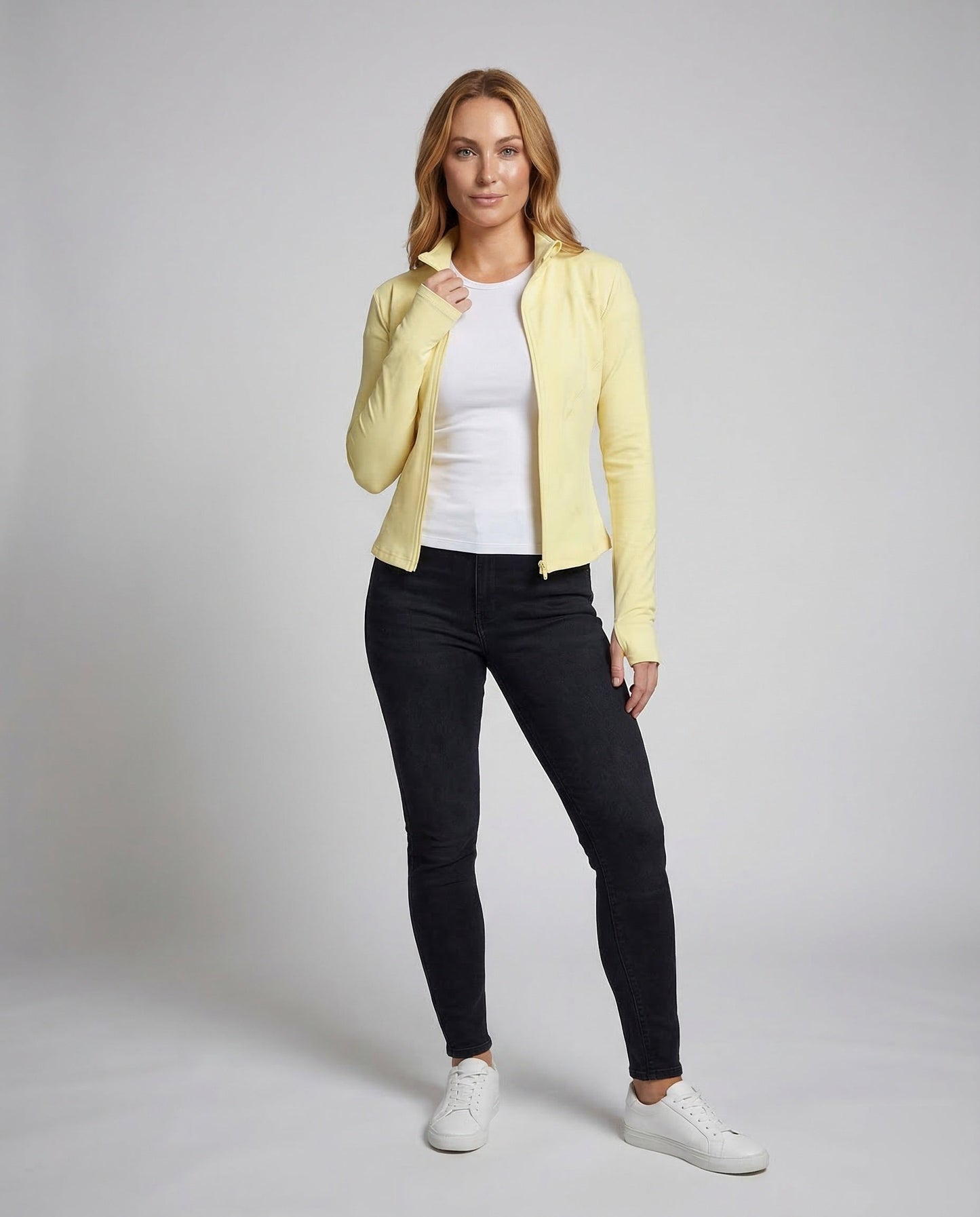 Damen Sportjacke Stretch Figurbetonter Schnitt - Eveloria