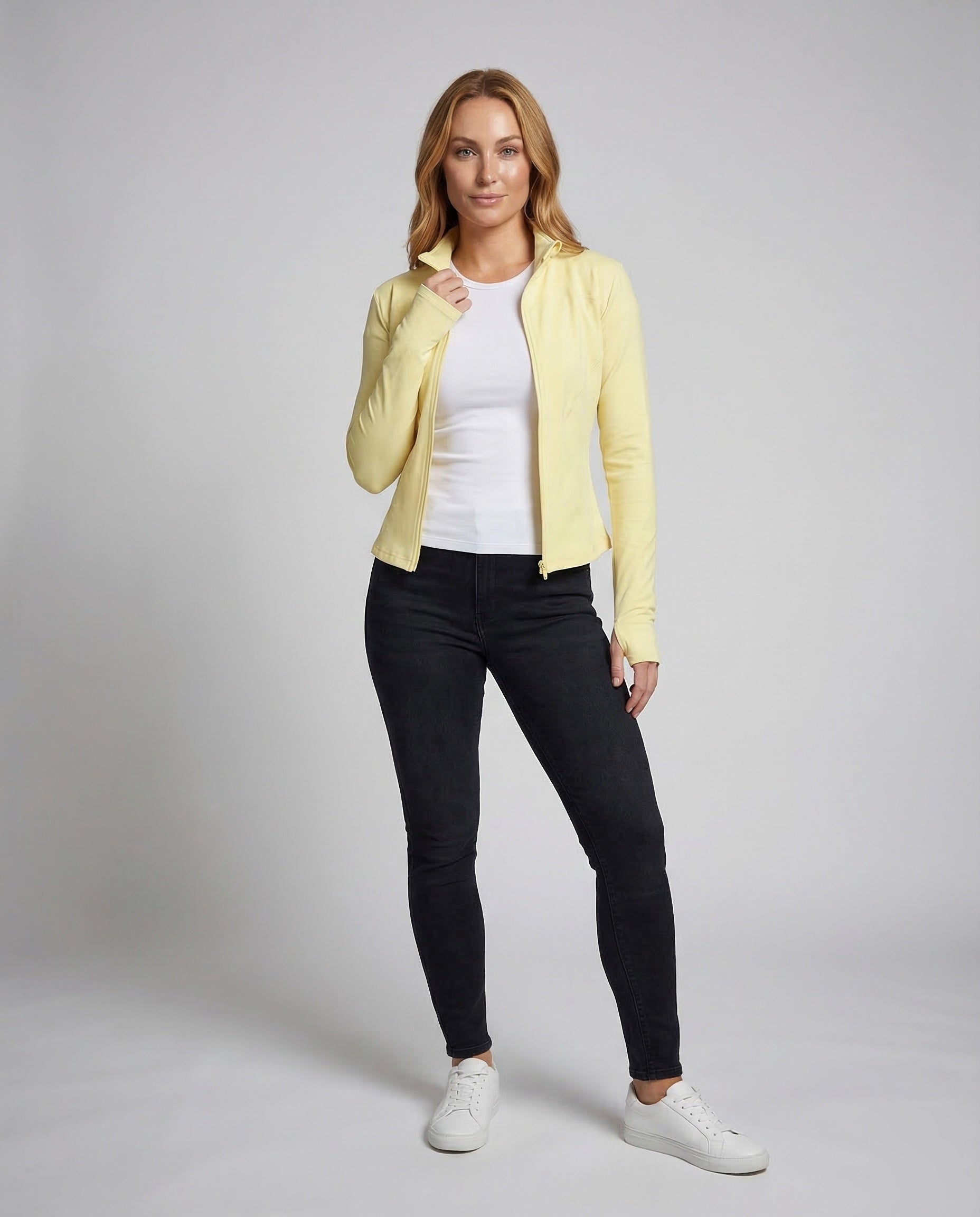 Damen Sportjacke Stretch Figurbetonter Schnitt - Eveloria