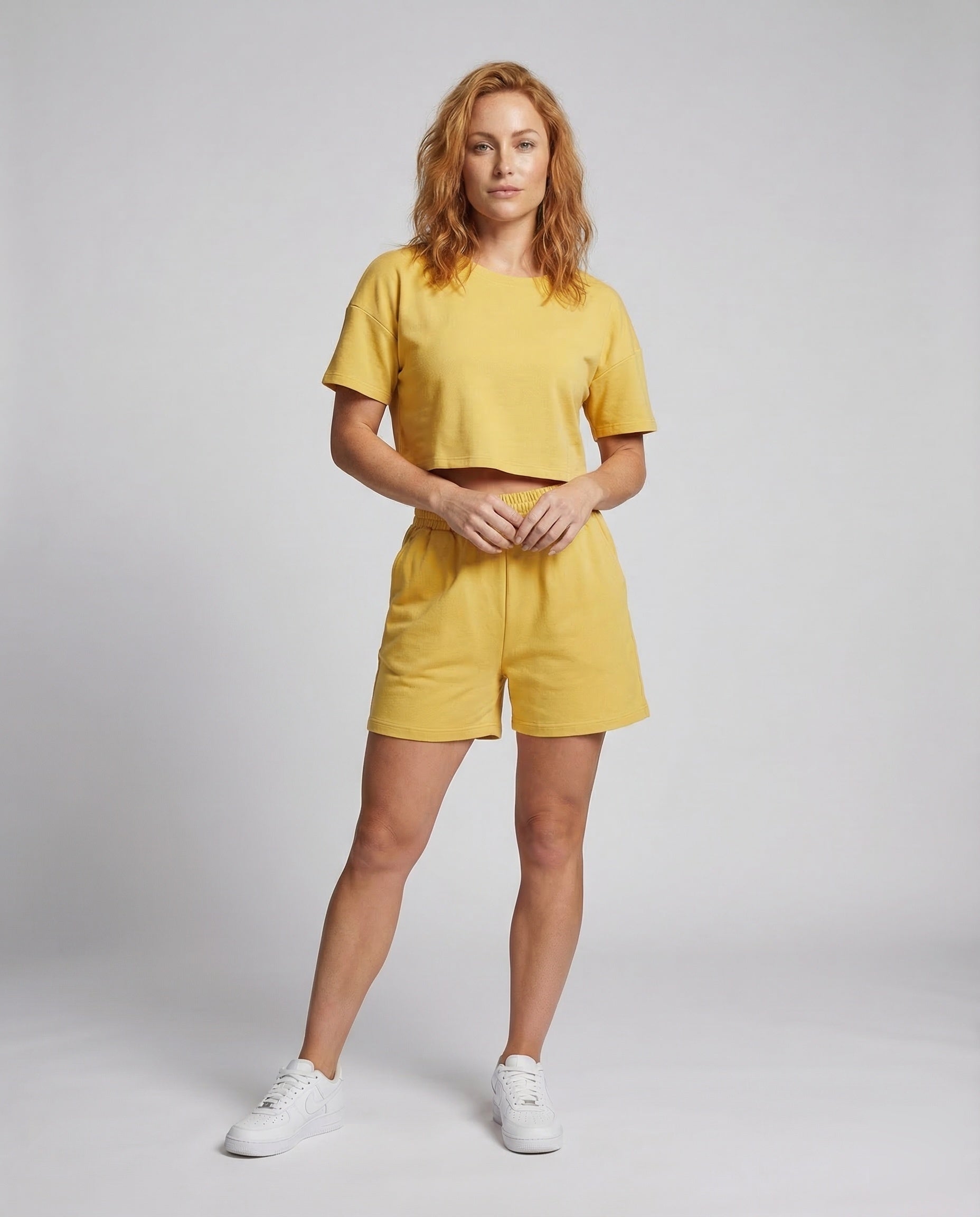 Damen Kurzarm Jersey-Set Komfortbund - Eveloria