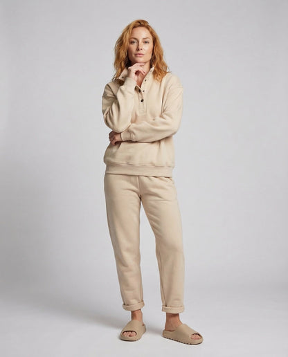 Damen Sweatset Hochkragen Kuschelig - Eveloria