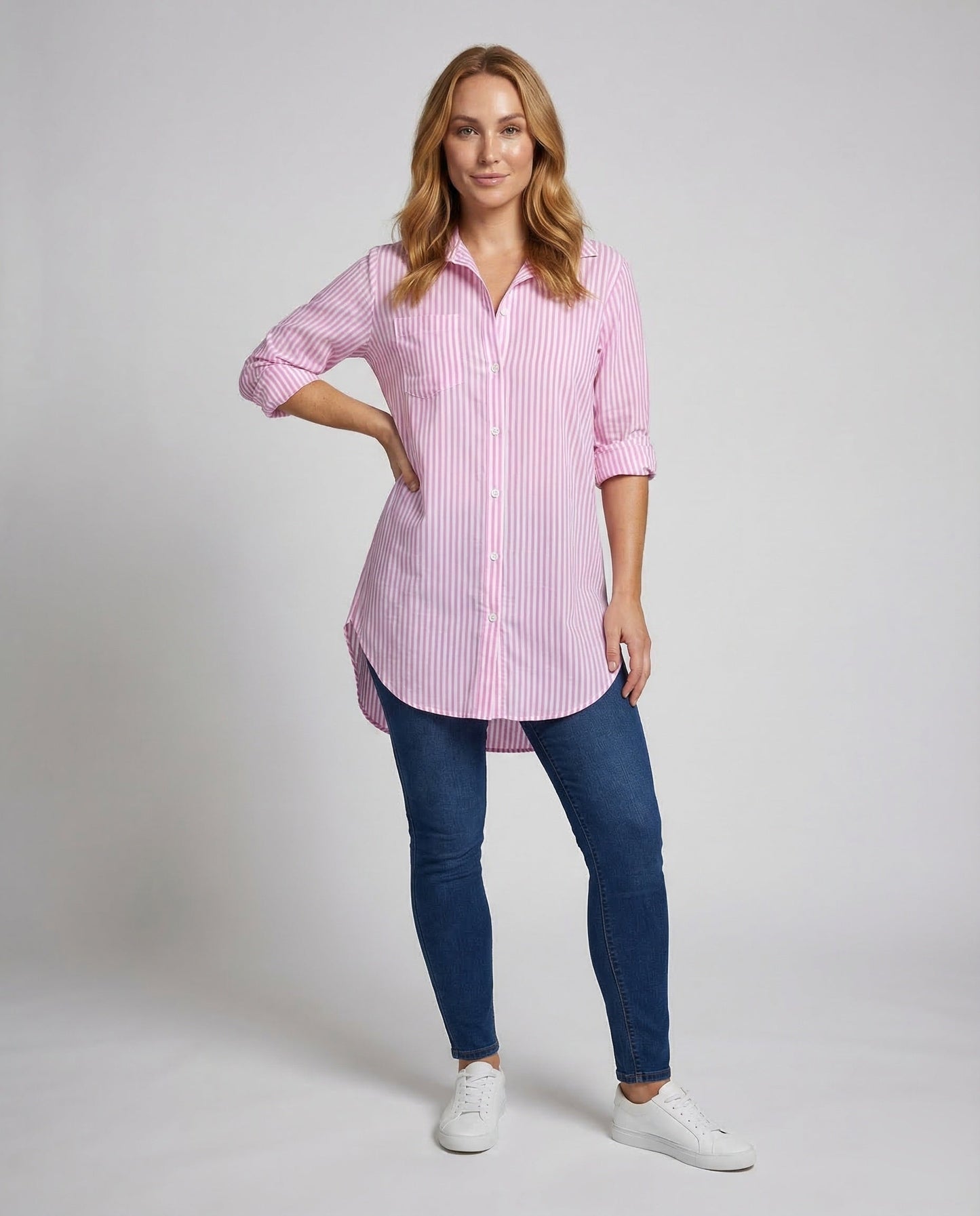 Damen Matrosenkleid V-Ausschnitt Bluse - Eveloria