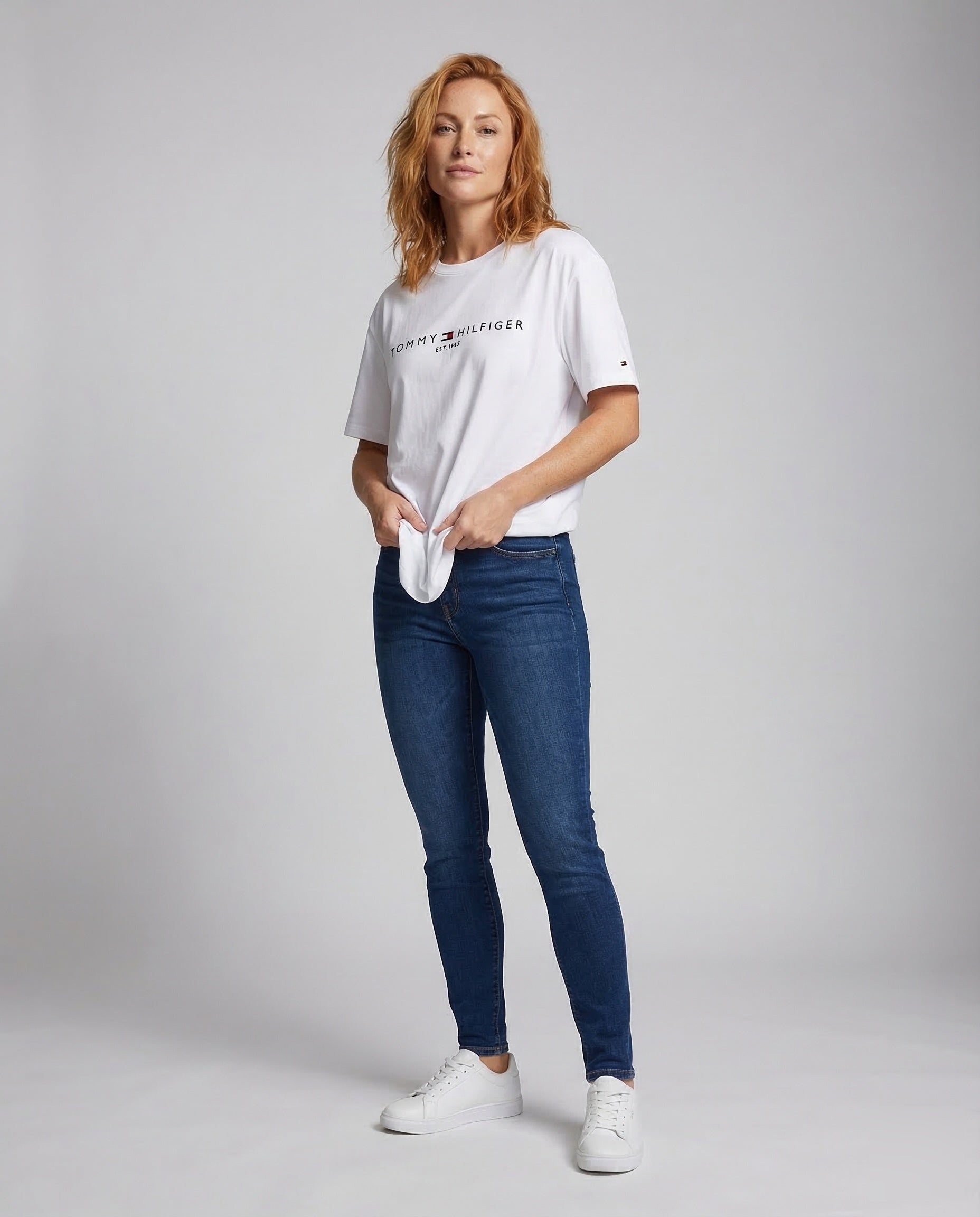 Damen Oversize Longline-Shirt mit Vorderdruck - Eveloria