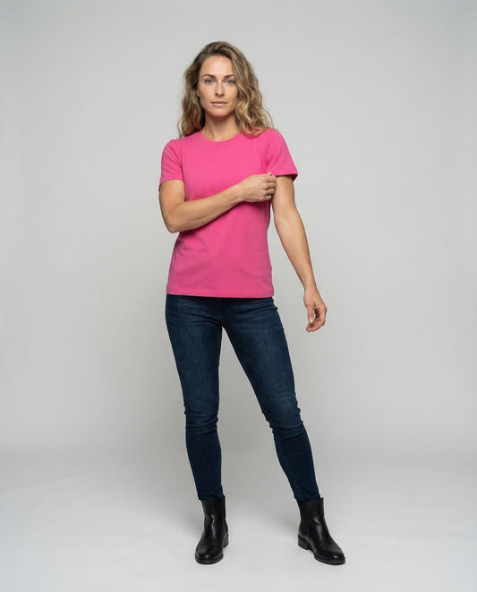 Damen Baumwoll T-Shirt Klassischer Schnitt - Eveloria