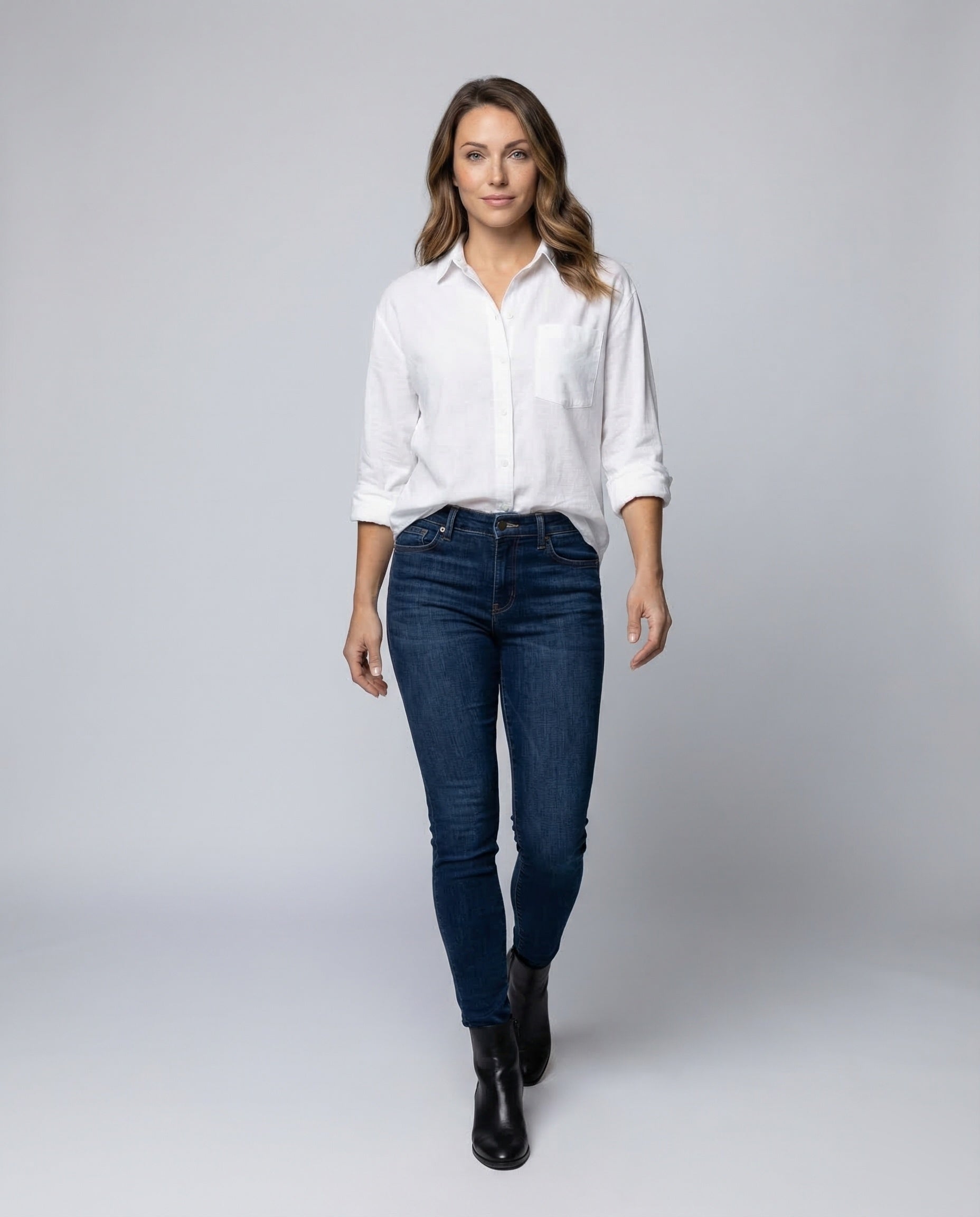 Damen Hemd Baumwollmischung Resort-Style - Eveloria